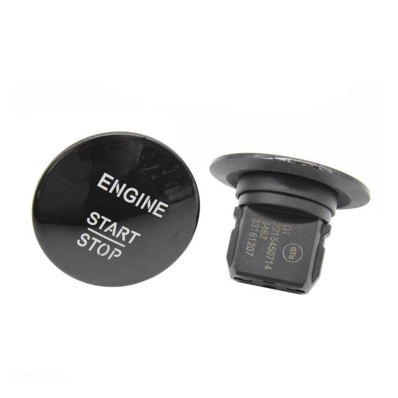 Autofenster-Taste Universal-Auto-Keyless-Go-Start-Stop-Druckknopf-Motorzündschalter Für W164 Für W205 Für W212 Für W166 Für W221 2215450714 Auto Fensterheber Schalter(Piano Black 1PC) von LKRGBXA