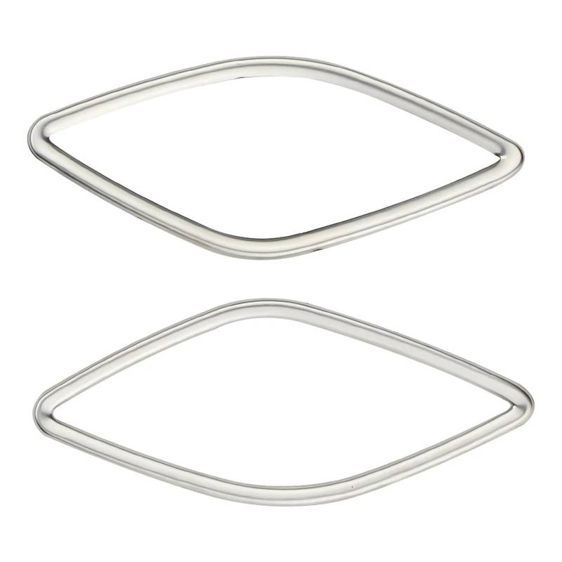 Cubierta Interior Automóvil Panel Für A3 Für 8V 2013 2014 2015 2016 2017 2018 2019 Auto Front AC Air Vent Abdeckung 2Pcs Edelstahl Aufkleber Trim Zubehör Decoración Coche von LKRGBXA