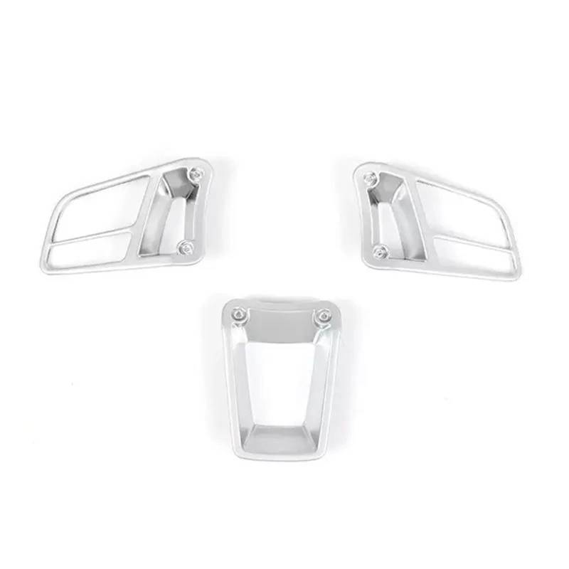 Cubierta Interior Automóvil Panel Für Cayenne Für Macan Für Panamera Für 718 Für 911 2016 2017-2020 Für 918 2012-2015 ABS Auto Innenlenkradknopfabdeckung Verkleidung Decoración Coche von LKRGBXA