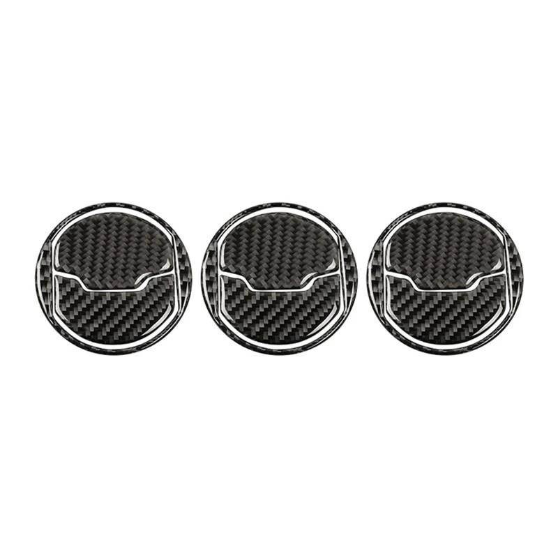 Cubierta Interior Automóvil Panel Für Ford Für Mustang GT 2015-2021 Zubehör Carbon Fiber Auto Zentrale Dashboard Klimaanlage Outlet Vent Dekoration Abdeckung Trim Decoración Coche von LKRGBXA