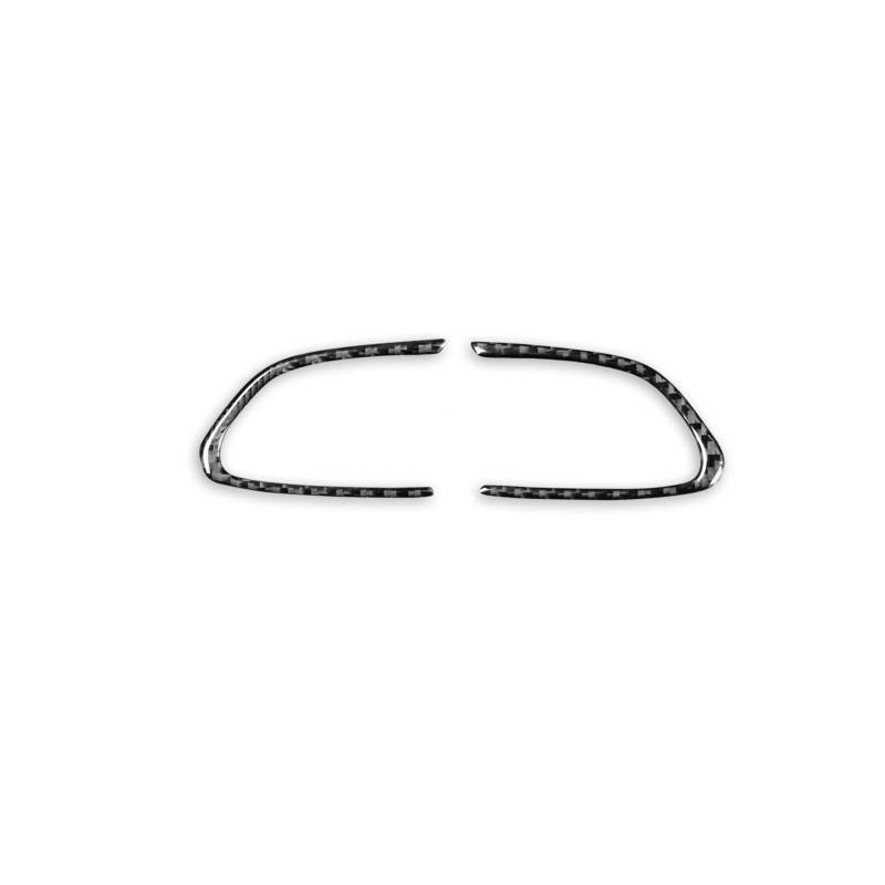 Cubierta Interior Automóvil Panel Für Infiniti Für Q50 Für Q60 2014-2022 Auto Lenkrad Trim Aufkleber Aufkleber Auto Innen Zubehör Carbon Faser Schwarz Rot 2 Stücke Decoración Coche von LKRGBXA