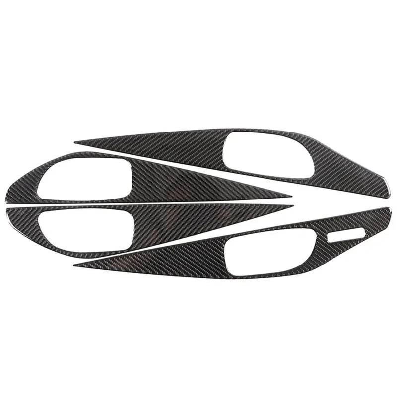 Cubierta Interior Automóvil Panel Für Infiniti Q50 Q60 2015 2016 2017-2022 Auto-Innengriff-Panel Dekorativer Rahmenaufkleber Aus Weichem Carbonfaser-Zubehör LHD Decoración Coche von LKRGBXA