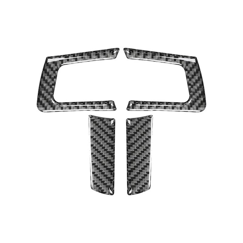 Cubierta Interior Automóvil Panel Für Mazda Für Mx-5 Für Miata Nc 2009-2015 Zubehör Auto Lenkrad Rahmen Trim Aufkleber Abdeckung 3D Carbon Faser Innen Dekoration Decoración Coche von LKRGBXA