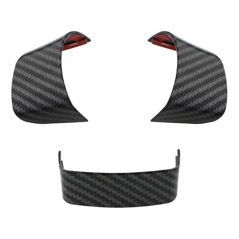 Cubierta Interior Automóvil Panel Für VW Für Golf 5 MK5 Für Passat B6 Für Jetta Für Tiguan 2007-2011 3 Stücke Auto Lenkrad Dekoration Abdeckung Trim Aufkleber Decoración Coche von LKRGBXA