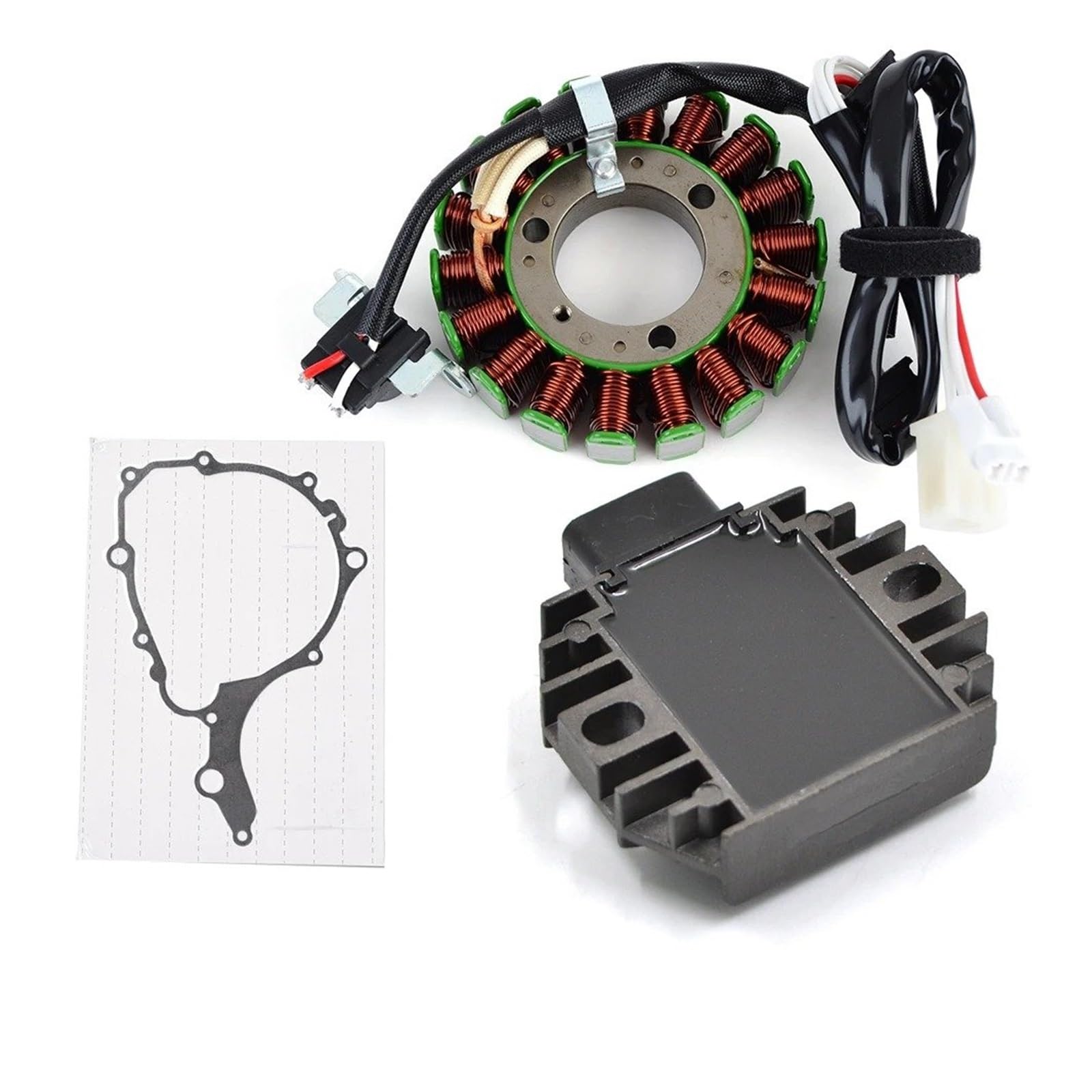 Motorradzündgerät Motor-Statorspule + Spannungsreglergleichrichter Für Für XT250 Serow 250 2008-2022 Für XG250 Für Tricker 2008-2017 Mit Dichtung Zündspule(A) von LKRGBXA