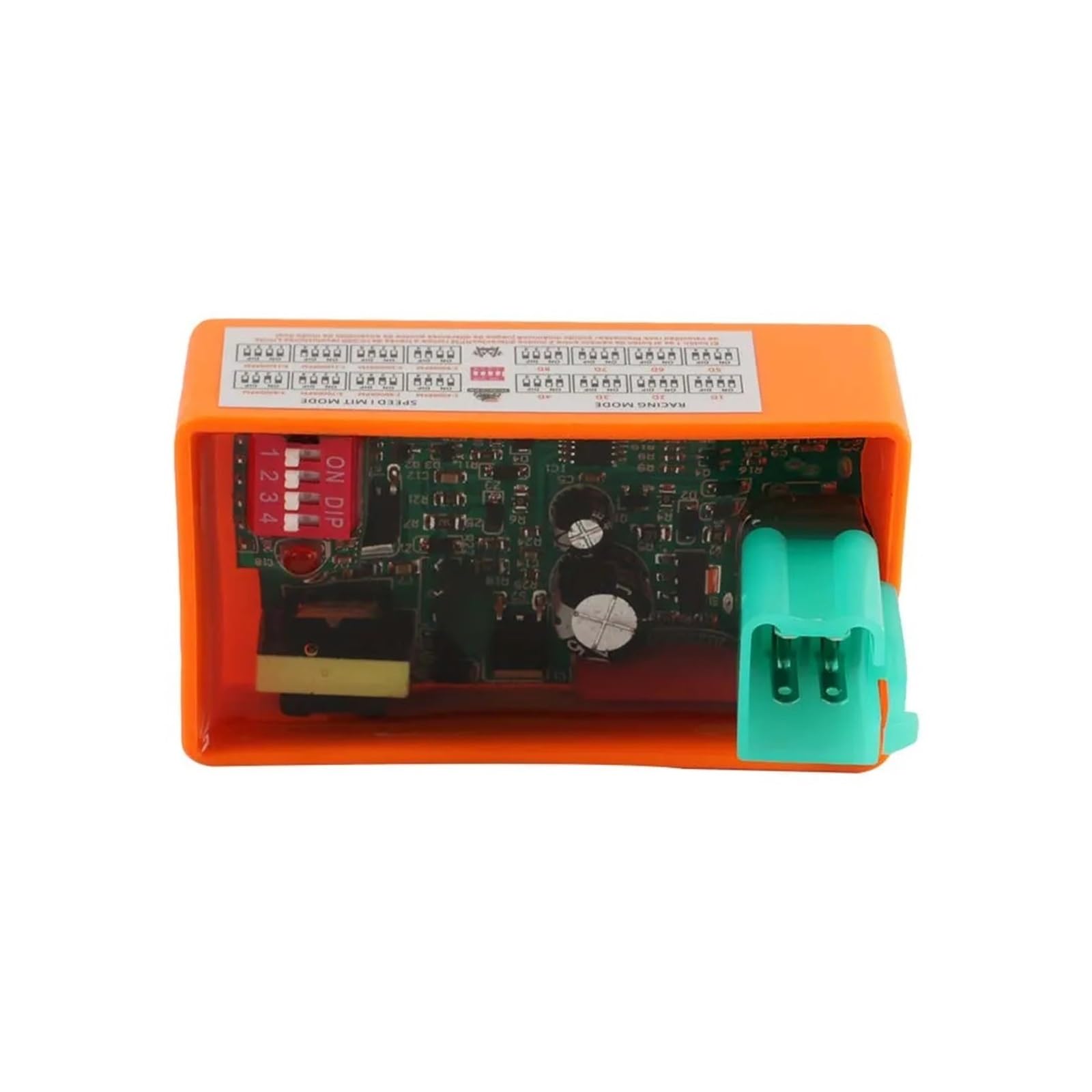 Motorradzündgerät Motorrad 4 Pin DC CDI Kurve Einstellen Geschwindigkeit Begrenzung DIP Schalter Zündspule Für 50cc 70cc 90cc 110cc 125cc Roller ATV Dirt Bike Zündspule(Only CDI) von LKRGBXA