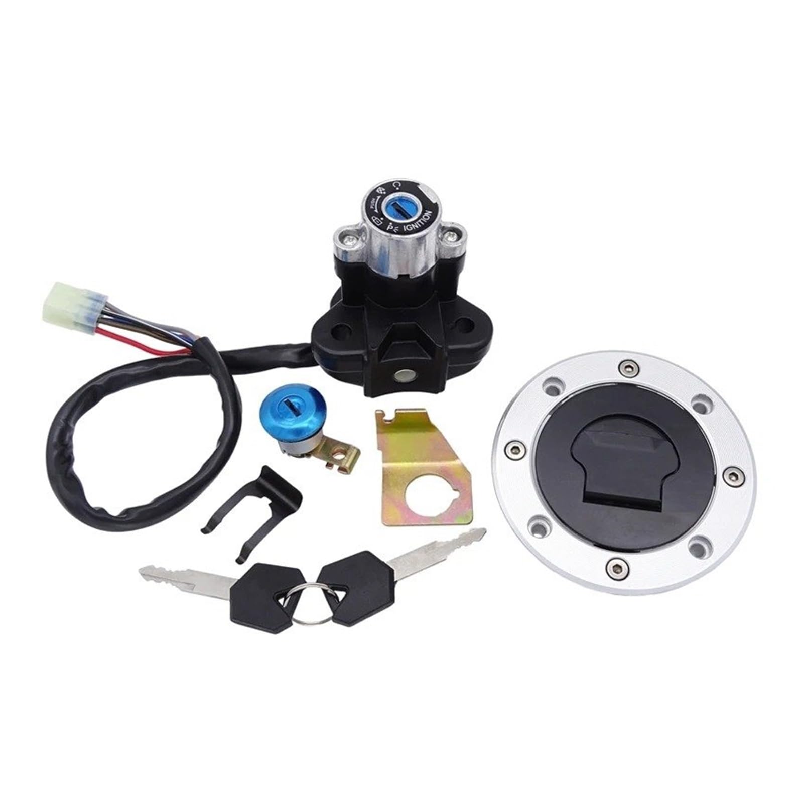 Motorradzündgerät Motorrad Lockset Zündschloss Kraftstoff Tankdeckel Cover Lock Key Set Für Suzuki Für GSXR1300 SV650 GSXR 600 750 1000 SV1000 K4-K7 Zündspule Motorradzündgerät Motorrad Lockset Zündschloss Kraftstoff Tankdeckel Cover Lock Key Set Für Suzuki Für GSXR1300 SV650 GSXR 600 750 1000 SV1000 K4-K7 Zündspule von LKRGBXA