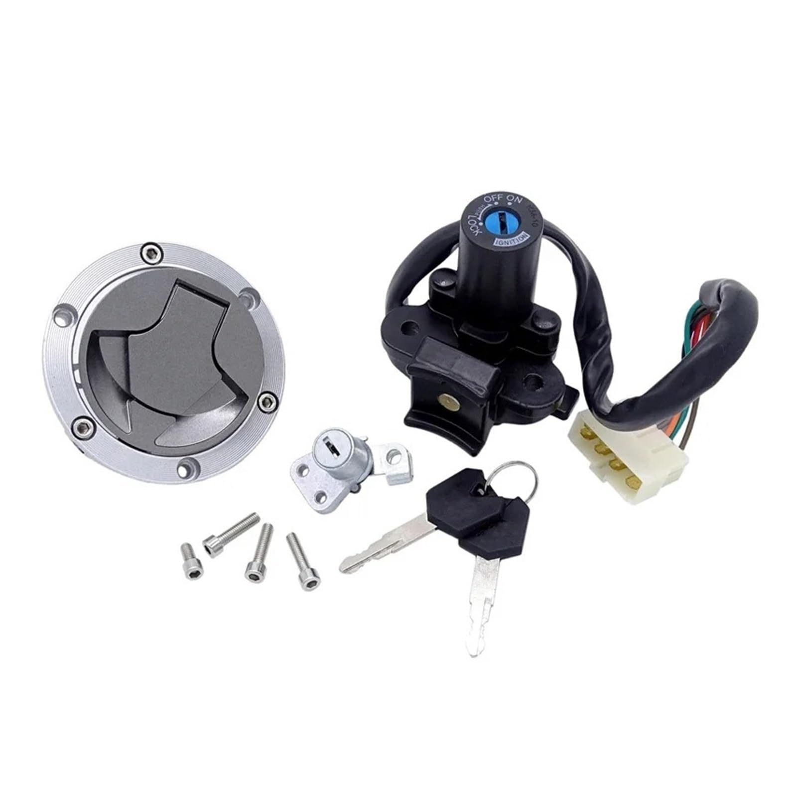 Motorradzündgerät Motorrad Tankdeckel Abdeckung Für Kawasaki Für Ninja 250R EX250 2008-2012 Für Ninja 300 EX300 2013-2015 Zündung Schalter Sitz Schlüssel Schloss Zündspule Motorradzündgerät Motorrad Tankdeckel Abdeckung Für Kawasaki Für Ninja 250R EX250 2008-2012 Für Ninja 300 EX300 2013-2015 Zündung Schalter Sitz Schlüssel Schloss Zündspule von LKRGBXA