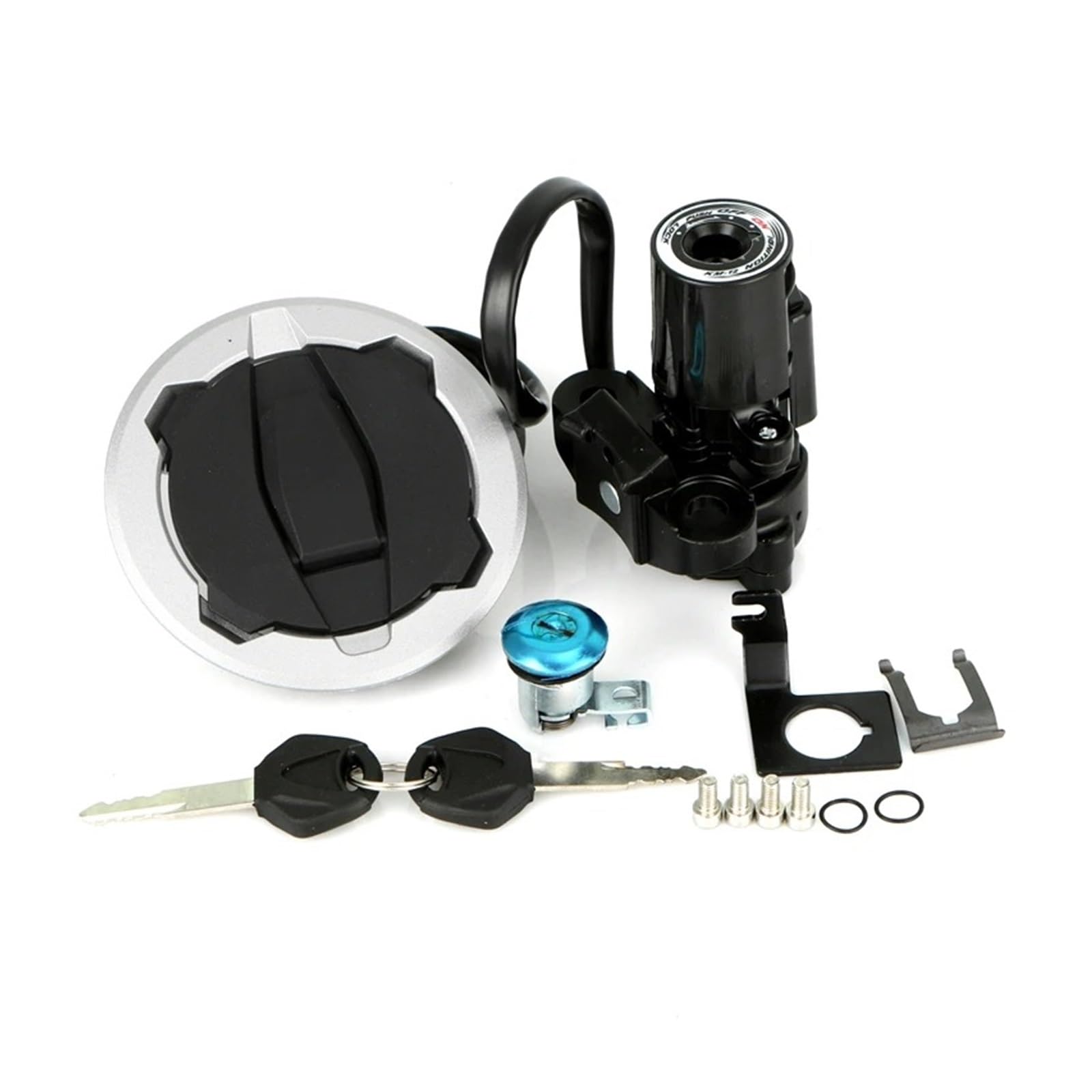 Motorradzündgerät Motorrad-Zündschalter Tankdeckel Sitzschloss-Set Für Kawasaki Für Ninja Für 400 Für Z400 Für EX400 2018–2023 Motorzubehör Zündspule Motorradzündgerät Motorrad-Zündschalter Tankdeckel Sitzschloss-Set Für Kawasaki Für Ninja Für 400 Für Z400 Für EX400 2018–2023 Motorzubehör Zündspule von LKRGBXA