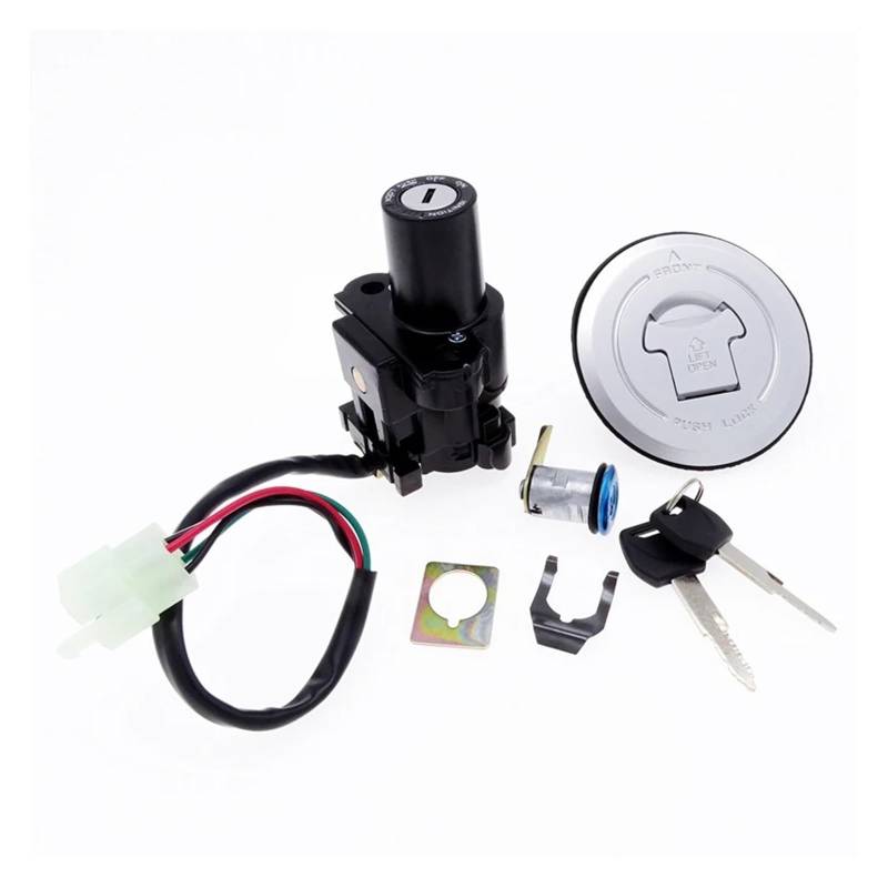 Motorradzündgerät Passend Für CBR 600RR Für CBR600RR 2003 2004 2005 2006 Motorrad-Zündschalter Tankdeckel Tankdeckel Sitzschlossschlüssel Zündspule von LKRGBXA
