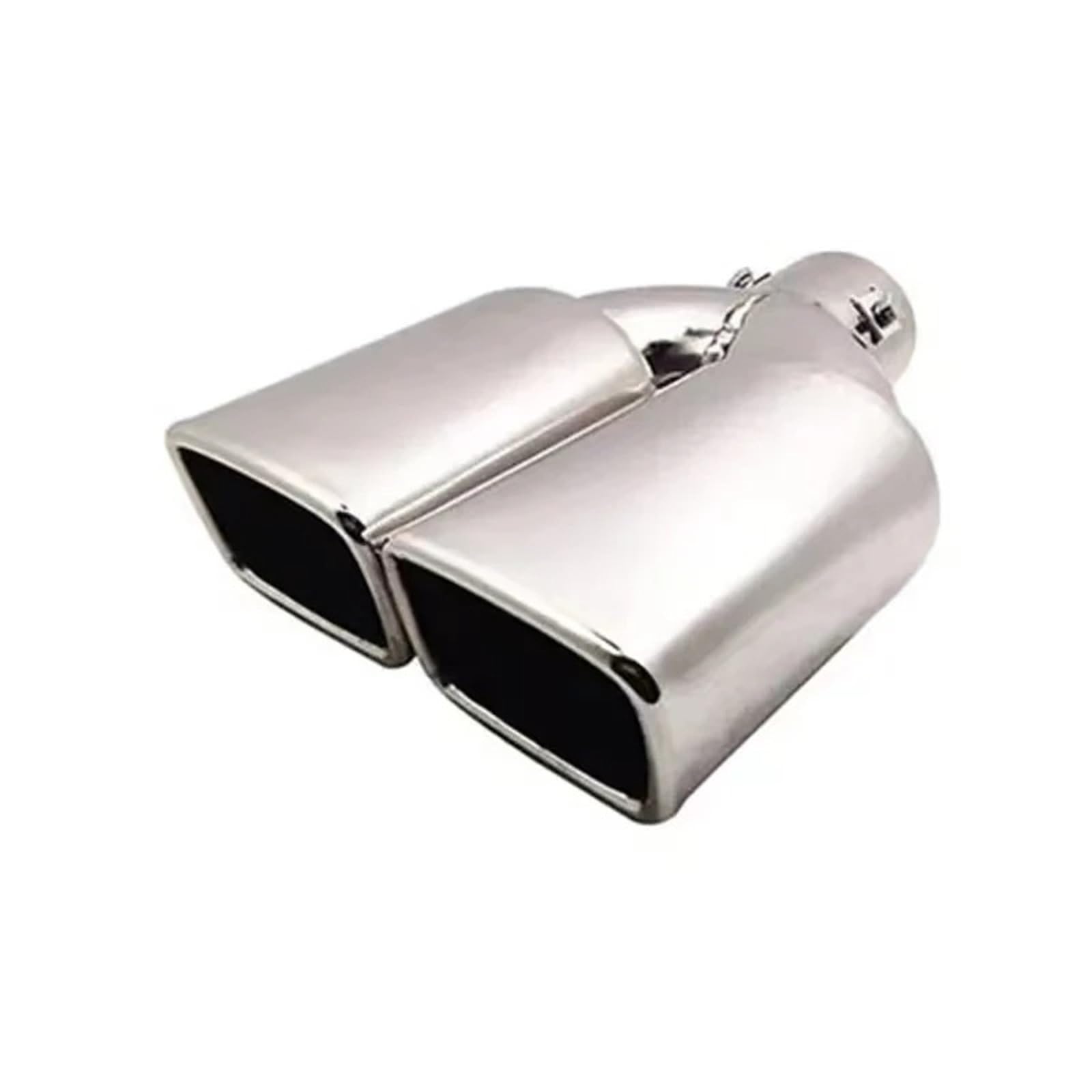 Schalldämpfer Spitze 1 STÜCK Universal-Doppelauslass-Auspuffrohrspitze, Düse, Endschalldämpfer, Quadratischer Einlass Aus Edelstahl, 63Mm. Auspuffblende Auto Schalldämpfer Spitze 1 STÜCK Universal-Doppelauslass-Auspuffrohrspitze, Düse, Endschalldämpfer, Quadratischer Einlass Aus Edelstahl, 63Mm. Auspuffblende Auto von LKRGBXA