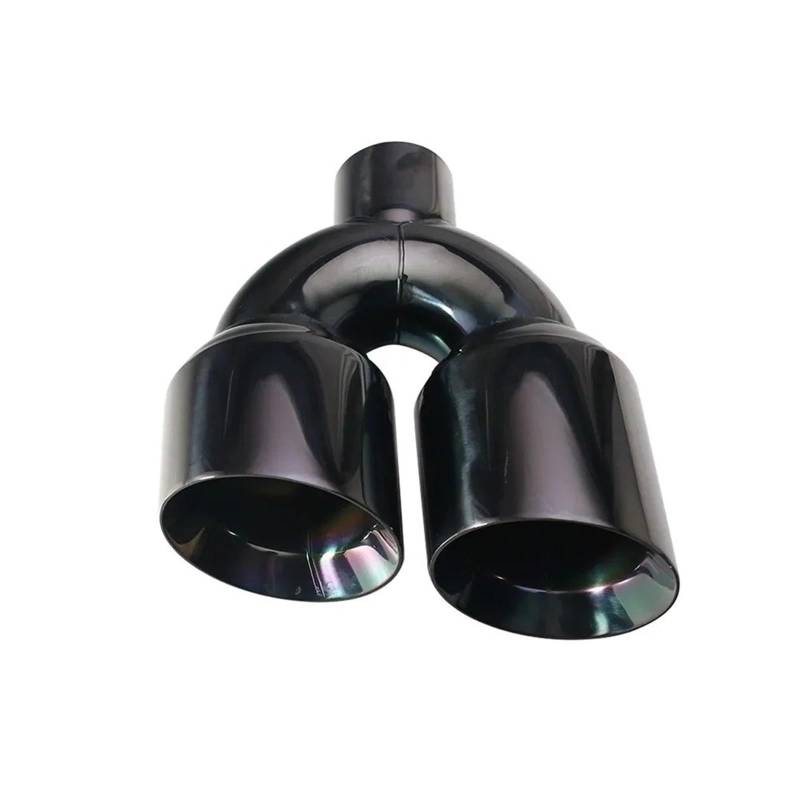 Schalldämpfer Spitze 1 STÜCKE Auto Dekoration Zubehör Edelstahl Kehle Rohr 63mm Bis 102mm Doppel Auspuff Spitze Slant Auspuffblende Auto von LKRGBXA