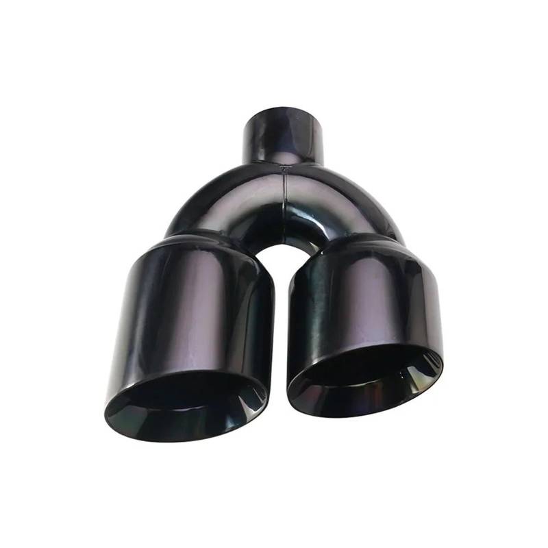 Schalldämpfer Spitze 1 STÜCKE Auto Dekoration Zubehör Edelstahl Kehle Rohr 63mm Bis 102mm Doppel Auspuff Spitze Slant Auspuffblende Auto von LKRGBXA