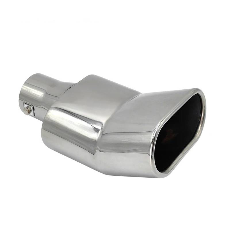Schalldämpfer Spitze 1 Stück Universal-Auspuffspitze, Quadratisch, 6,3 cm Einlass, 7,5 cm X 13,7 cm Auslass, 23,5 cm Lang, Rechteckige Auspuffspitze Aus Edelstahl Auspuffblende Auto von LKRGBXA