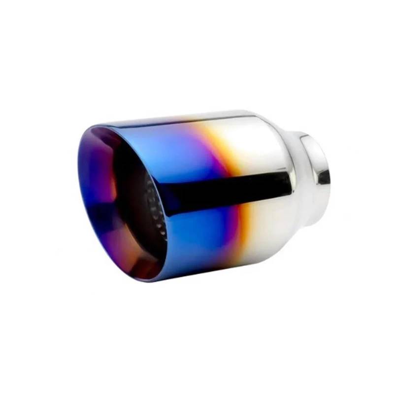 Schalldämpfer Spitze 1 Stücke Auto Auspuff Spitze 51mm 63mm Inter Slant 4'' Outlet Auto Schalldämpfer Endrohr Edelstahl Blau Düse Zubehör Auspuffblende Auto von LKRGBXA