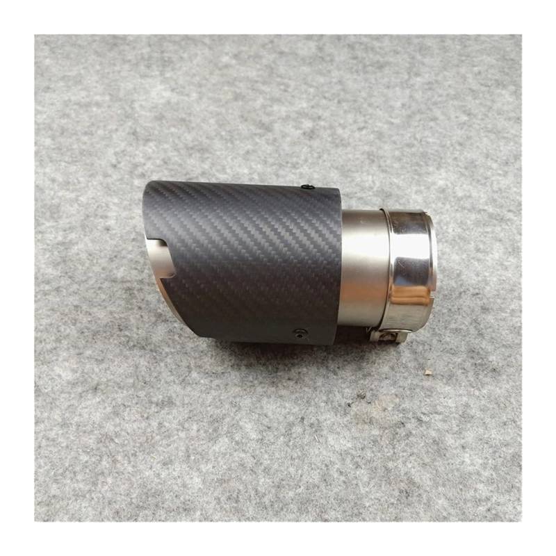 Schalldämpfer Spitze 1 Stücke Innere 2 Zoll Matte Carbon Fiber Auspuff Tipps Edelstahl Schalldämpfer Düsen Rohre Auspuffblende Auto von LKRGBXA