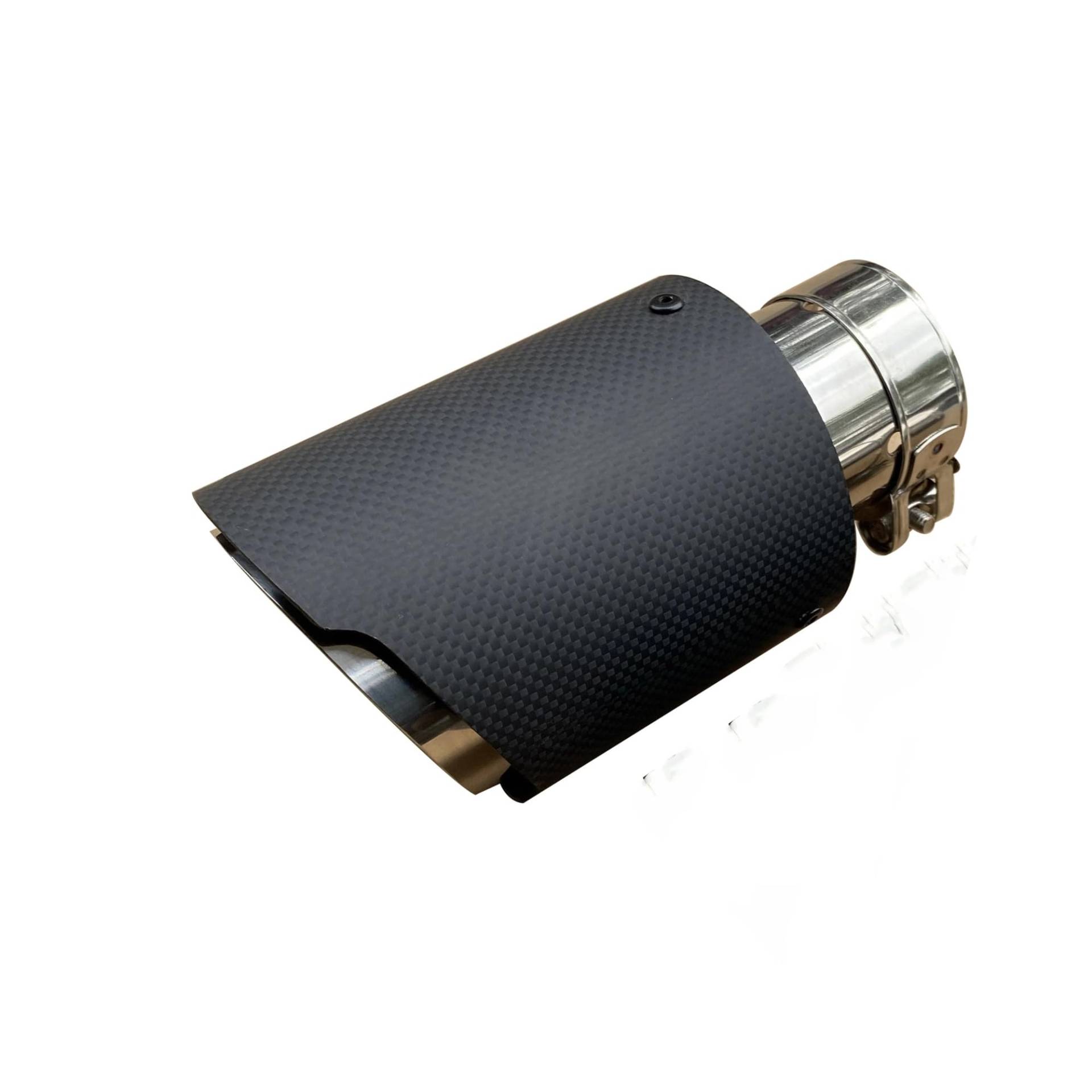 Schalldämpfer Spitze 1PC Automotive Universal Edelstahl Auspuff Tip Schalldämpfer Carbon Fiber Trim Endrohr Auspuffblende Auto Schalldämpfer Spitze 1PC Automotive Universal Edelstahl Auspuff Tip Schalldämpfer Carbon Fiber Trim Endrohr Auspuffblende Auto von LKRGBXA