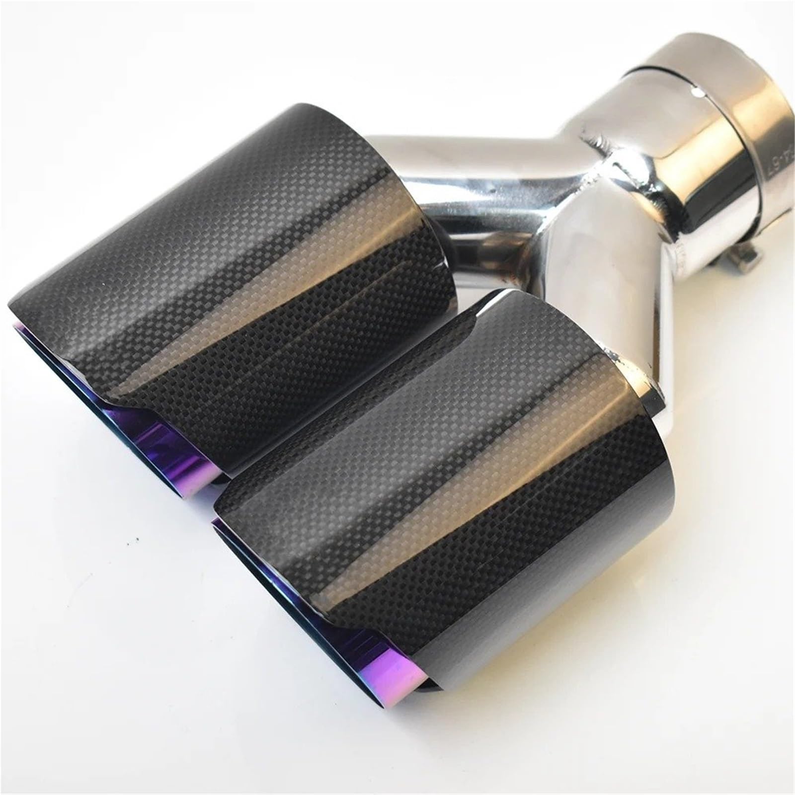 Schalldämpfer Spitze 1PC Glänzend Gerade Carbon Edelstahl Doppelspitze Gleich Lange Schalldämpfer Rohr Ende Schwanz Mitte Lila Auspuffspitze Auspuffblende Auto Schalldämpfer Spitze 1PC Glänzend Gerade Carbon Edelstahl Doppelspitze Gleich Lange Schalldämpfer Rohr Ende Schwanz Mitte Lila Auspuffspitze Auspuffblende Auto von LKRGBXA