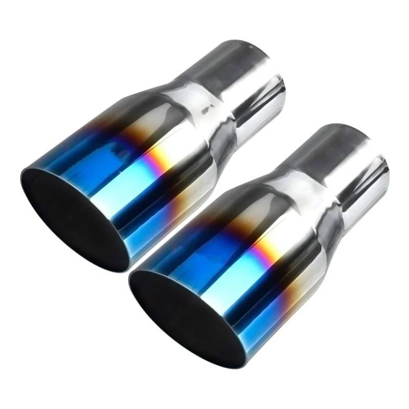 Schalldämpfer Spitze Anschweißbare Auspuffspitze, 2,5 Zoll Einlass, 3 Zoll Auslass, 20 cm Lang, 2,5 Bis 3 Zoll Anschweiß-Endrohrspitzen Auspuffblende Auto von LKRGBXA