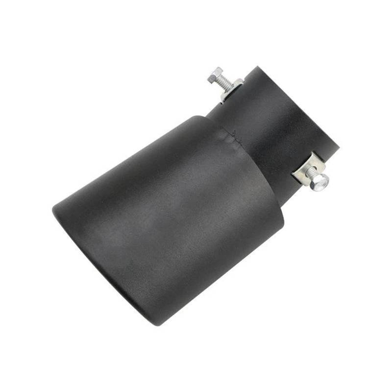 Schalldämpfer Spitze Auspuff Schalldämpfer Spitze Runde Edelstahl Rohr Chrom Schwanz Silber Auto Zubehör Auspuffblende Auto von LKRGBXA