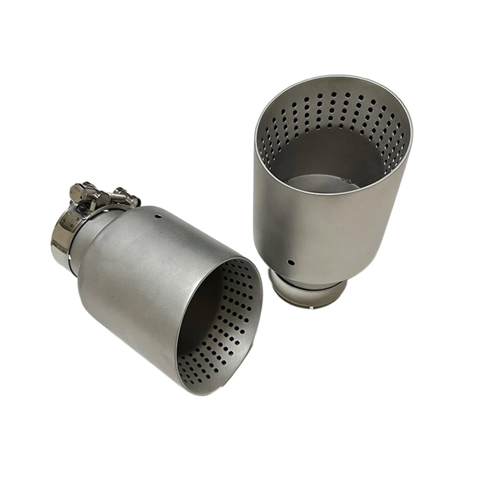Schalldämpfer Spitze Auspuffdüse, Matt, Edelstahl, Großer Durchmesser, 101Mm, 114Mm, Offenes Auto-Schalldämpfersystem, Verkleidung Auspuffblende Auto von LKRGBXA