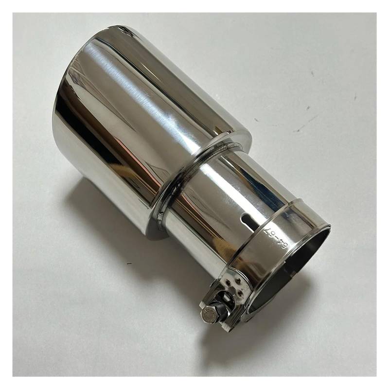 Schalldämpfer Spitze Auspuffendrohr Schalldämpfer Universal Edelstahl Gerade Kante Ausgestellt Silber 114mm 101mm 89mm Auspuffblende Auto von LKRGBXA