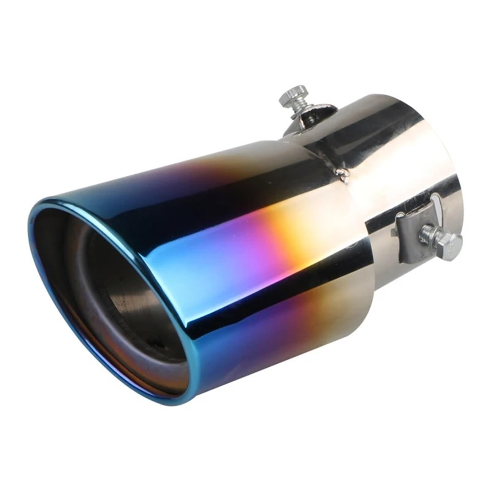 Schalldämpfer Spitze Auto Auspuff Dekoration Schalldämpfer Rohr Schwanz Edelstahl Blau Gebacken Außen Design Universal Auspuffblende Auto Schalldämpfer Spitze Auto Auspuff Dekoration Schalldämpfer Rohr Schwanz Edelstahl Blau Gebacken Außen Design Universal Auspuffblende Auto von LKRGBXA