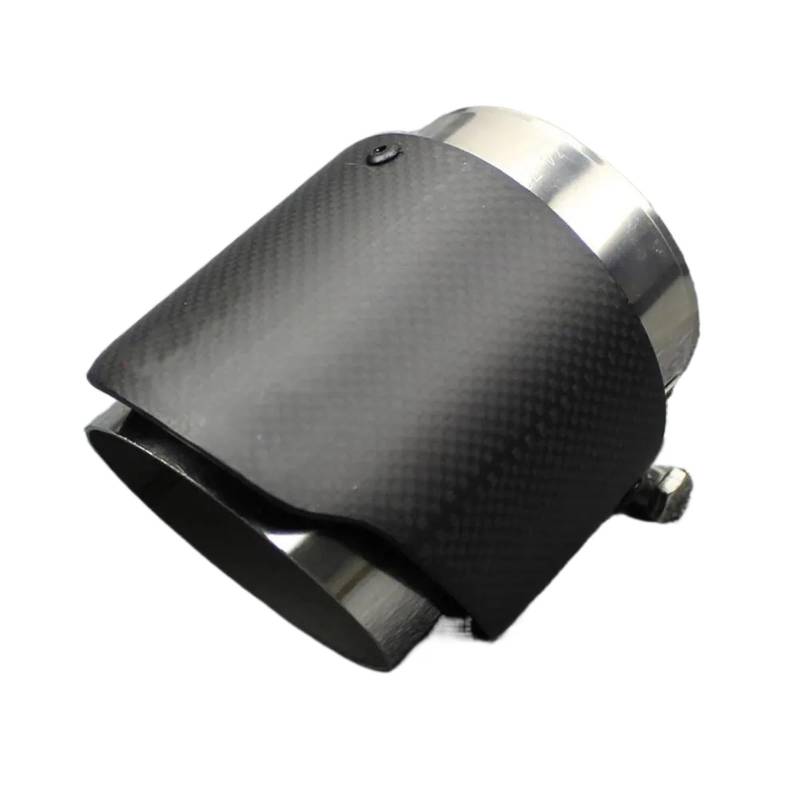 Schalldämpfer Spitze Auto-Auspuffanlage Schalldämpfer Carbon Fiber Matte Tail Throat 304 Edelstahl Endrohr Auspuffblende Auto von LKRGBXA