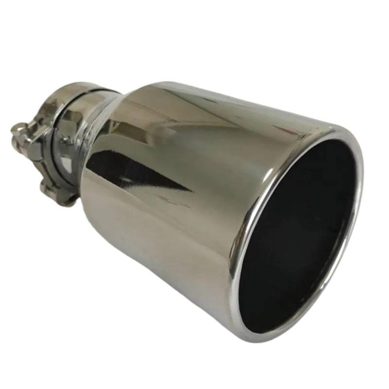 Schalldämpfer Spitze Edelstahl-Auspuffrohr Mit Großem Durchmesser, 115 Mm, 45 Zoll, Einzeln, Flach, Universell, Für Automodifikationen Auspuffblende Auto von LKRGBXA