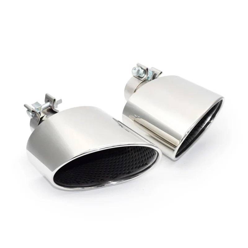 Schalldämpfer Spitze Für A3 Für A4 Für A5 Für A6 Für A7 RS3 RS4 RS5 RS6 RS7 Ovaler Auspuffendrohr-Düsensystem-Schalldämpfer Auspuffblende Auto von LKRGBXA