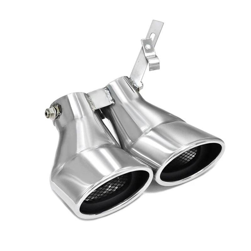 Schalldämpfer Spitze Für Benz C-Klasse W203 C200 Auto Edelstahl Hinten Auspuff Endrohr Auspuffblende Auto von LKRGBXA