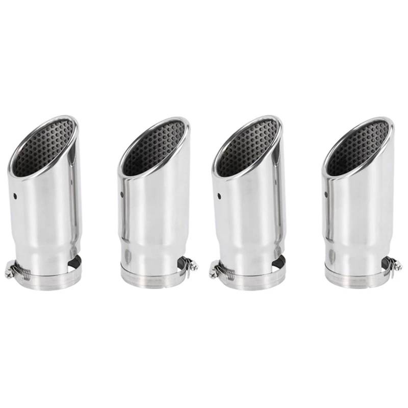 Schalldämpfer Spitze Für Benz C180 Auto Auspuff Schalldämpfer Spitze Edelstahl Rohr Chrom Modifizierte 4Pcs Auspuffblende Auto von LKRGBXA