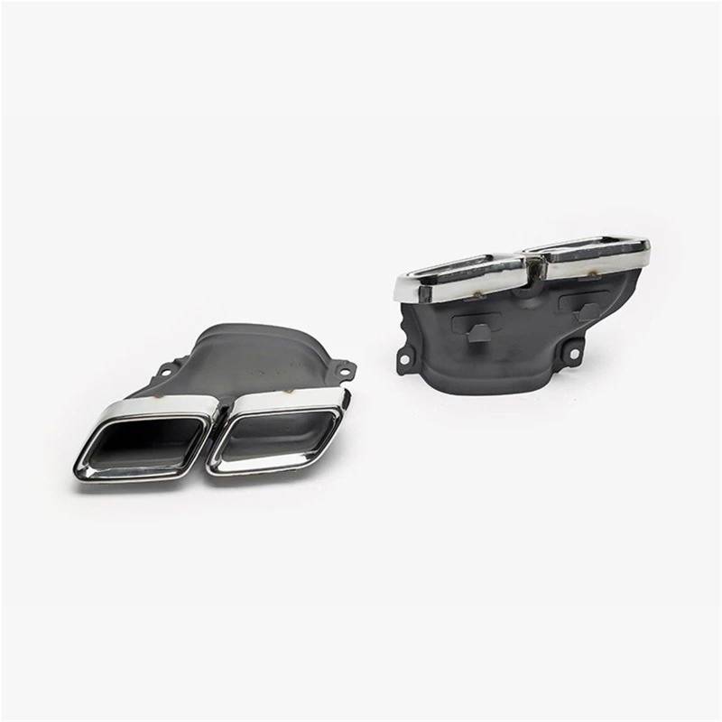 Schalldämpfer Spitze Für Benz C63 W205 C200 C300 C180 C260 2015 2016 2017 2018 1 Paar Autoauspuffspitzen Edelstahl-Endrohr Auspuffblende Auto von LKRGBXA