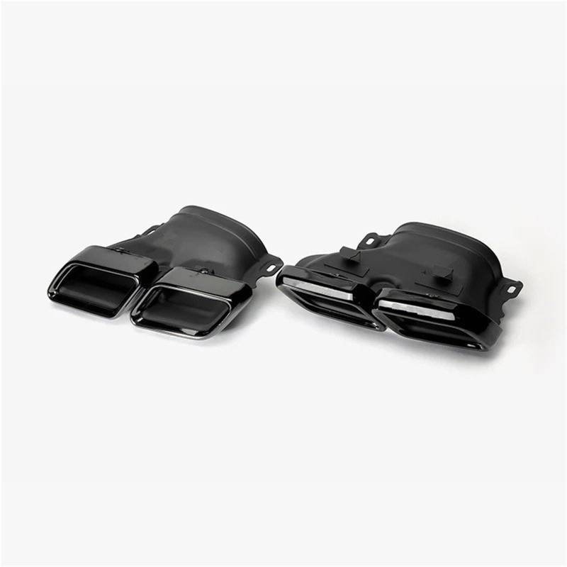 Schalldämpfer Spitze Für Benz C63 W205 C200 C300 C180 C260 2015 2016 2017 2018 1 Paar Autoauspuffspitzen Edelstahl-Endrohr Auspuffblende Auto von LKRGBXA