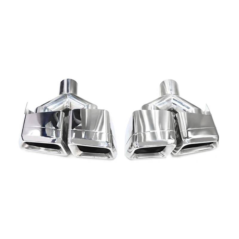 Schalldämpfer Spitze Für Benz W212 E63 Für CLS W204 2 Teile/los Auto Endrohr System Düse 304 Edelstahl Schalldämpfer Quad Auspuffblende Auto von LKRGBXA