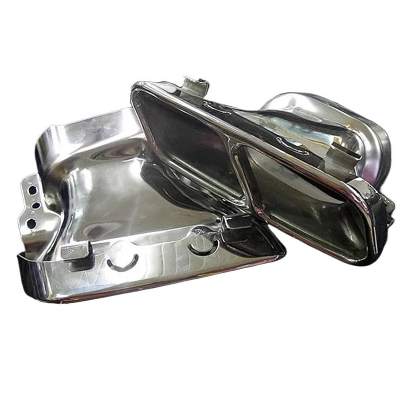 Schalldämpfer Spitze Für Benz W221 W164 X166 X164 W176 S300 S350 S500 GL350 GL45 S Für CLA ML-Klasse Doppelter Quadratischer Hinterer Auspuffrohr-Schalldämpfer Auspuffblende Auto von LKRGBXA