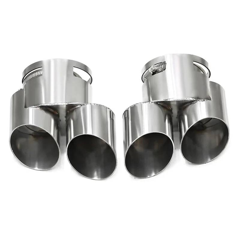 Schalldämpfer Spitze Für G05 Für X5 G06 Für X6 Auspuffspitze Quad Endrohr Rohr 304 Edelstahl Schwarz Schalldämpfer Düse Auspuffblende Auto von LKRGBXA
