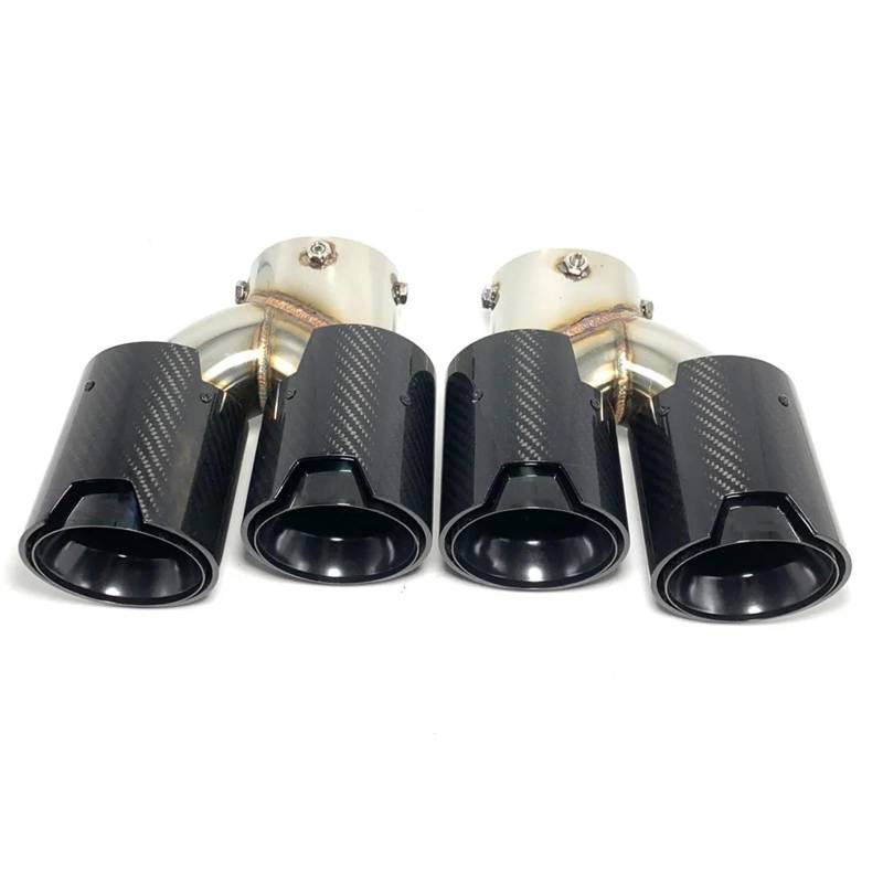 Schalldämpfer Spitze Für G20 G21 G22 G23 G26 G28 G42 M240i M330i M340i M440i Carbon Fiber Schalldämpfer Rohr Endrohr 1Set Auspuff Tipps Auspuffblende Auto von LKRGBXA