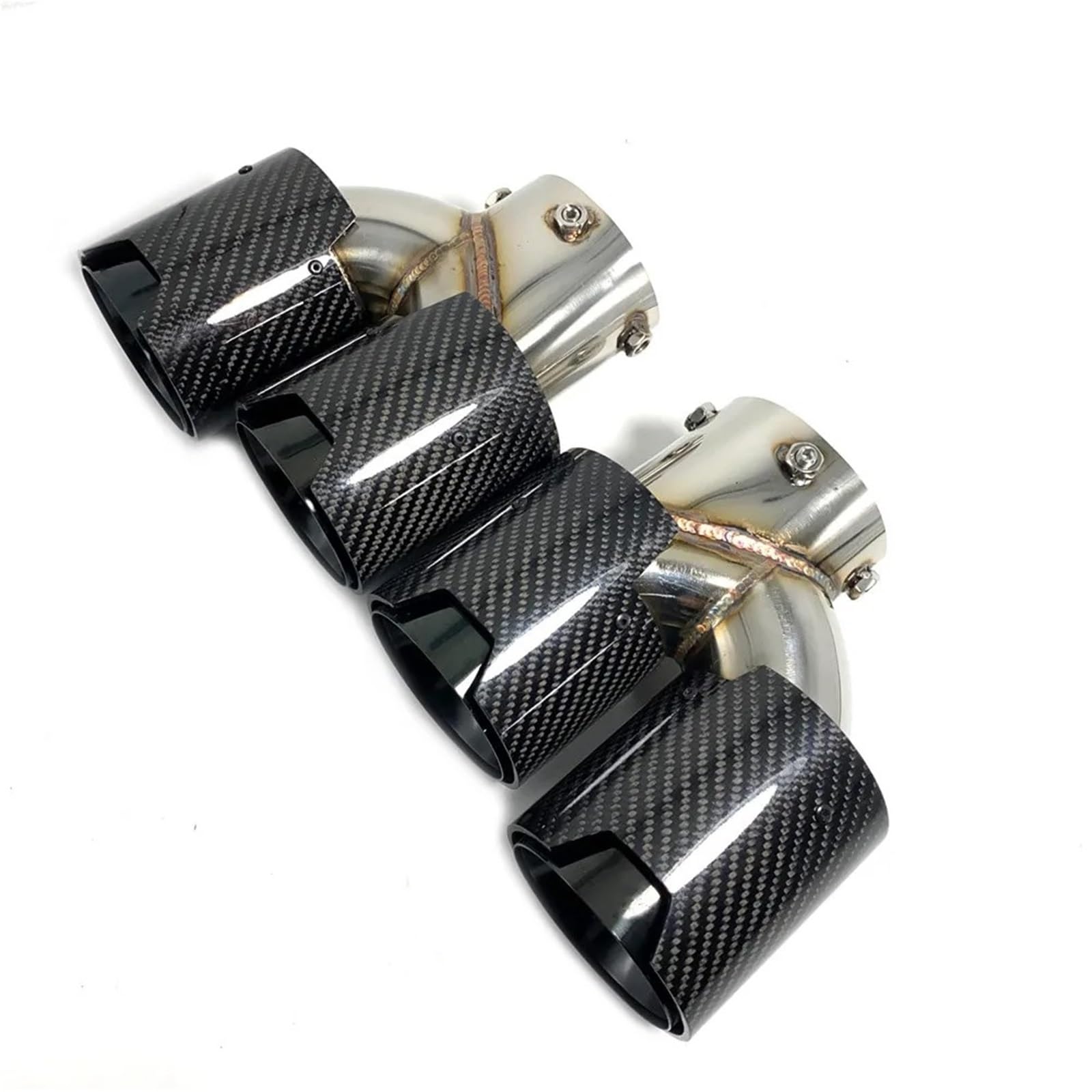 Schalldämpfer Spitze Für G23 M440i G20 G21 M340i G42 M240i 2021 2022 2023 1 Paar Auspuffblenden Glänzend Silber 4 Outlet Carbon Fiber Head Auspuffblende Auto Schalldämpfer Spitze Für G23 M440i G20 G21 M340i G42 M240i 2021 2022 2023 1 Paar Auspuffblenden Glänzend Silber 4 Outlet Carbon Fiber Head Auspuffblende Auto von LKRGBXA