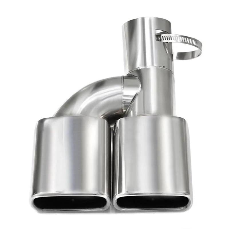 Schalldämpfer Spitze Für Toyota Für Noah Für Voxy 80 Serie C-HR Edelstahl Dual Exit Quadratischer Auspuff Schalldämpfer Endrohrspitze Auto Heckklappe Auspuffblende Auto von LKRGBXA