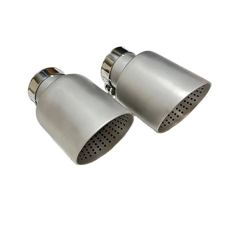 Schalldämpfer Spitze Für VW Für GTI MK7 Für Golf7 1 Stück Mattes Edelstahl-Auto-Auspuffendrohr-Systemrohr Universaldüse 60MM 63mm Schalldämpferspitze Auspuffblende Auto von LKRGBXA