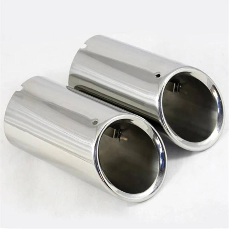 Schalldämpfer Spitze Für VW Für Tiguan 2016 2Pcs 70mm Edelstahl Auto Schalldämpfer Spitze Rohre Abdeckungen Auspuff Systeme Zubehör Auspuffblende Auto von LKRGBXA