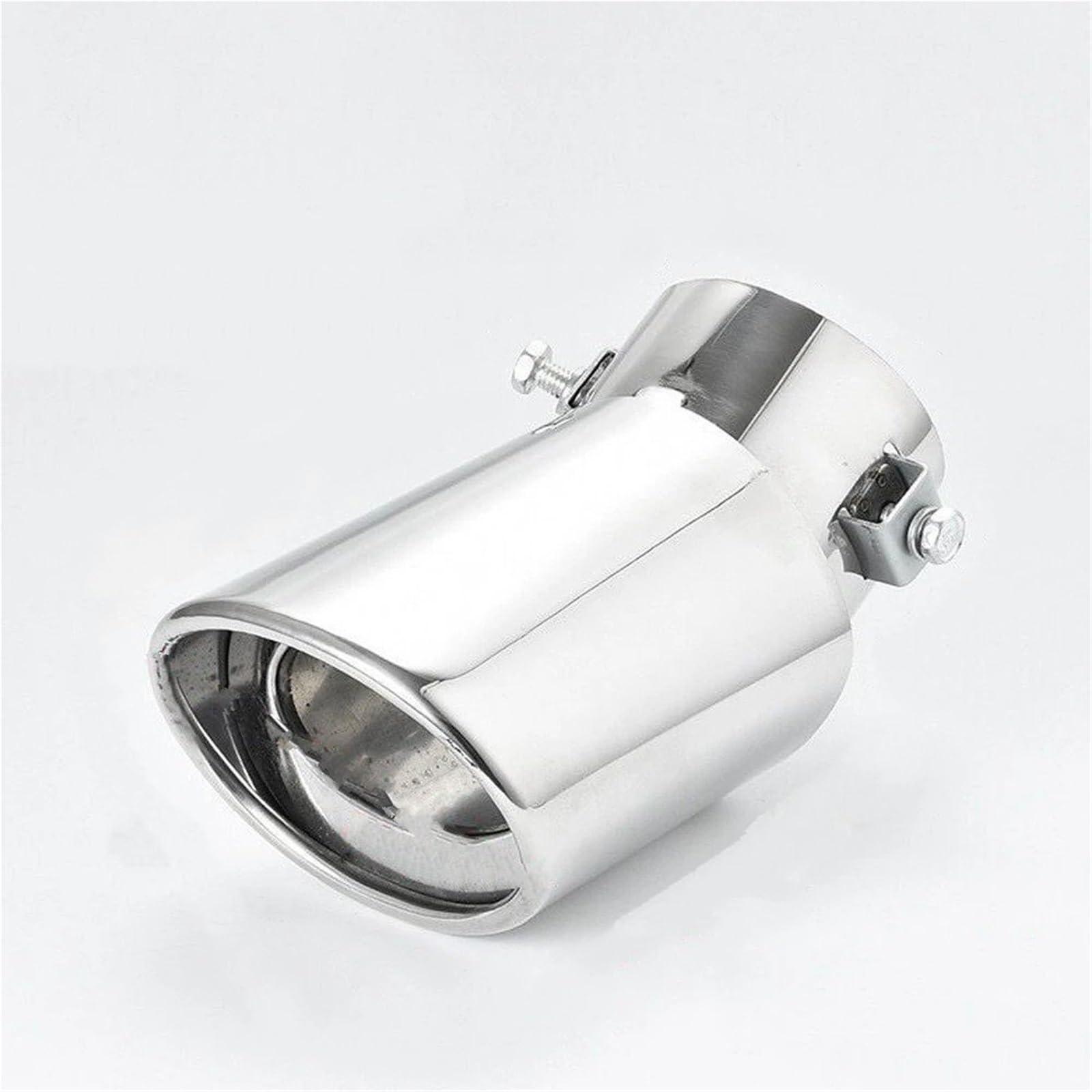 Schalldämpfer Spitze Universal Auspuff Schalldämpfer Runde Edelstahl Chrom Schwanz Spitze Rohr Silber Auto Zubehör Auspuffblende Auto Schalldämpfer Spitze Universal Auspuff Schalldämpfer Runde Edelstahl Chrom Schwanz Spitze Rohr Silber Auto Zubehör Auspuffblende Auto von LKRGBXA