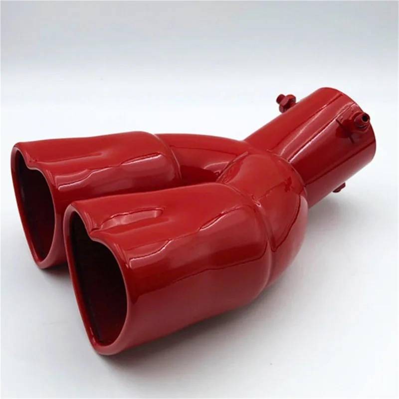 Schalldämpfer Spitze Universal-Auspuffanlagen Love Type 63mm Schalldämpfer Edelstahl Silber Bunte Spitzen Schalldämpfer Endrohr Autozubehör Auspuffblende Auto von LKRGBXA