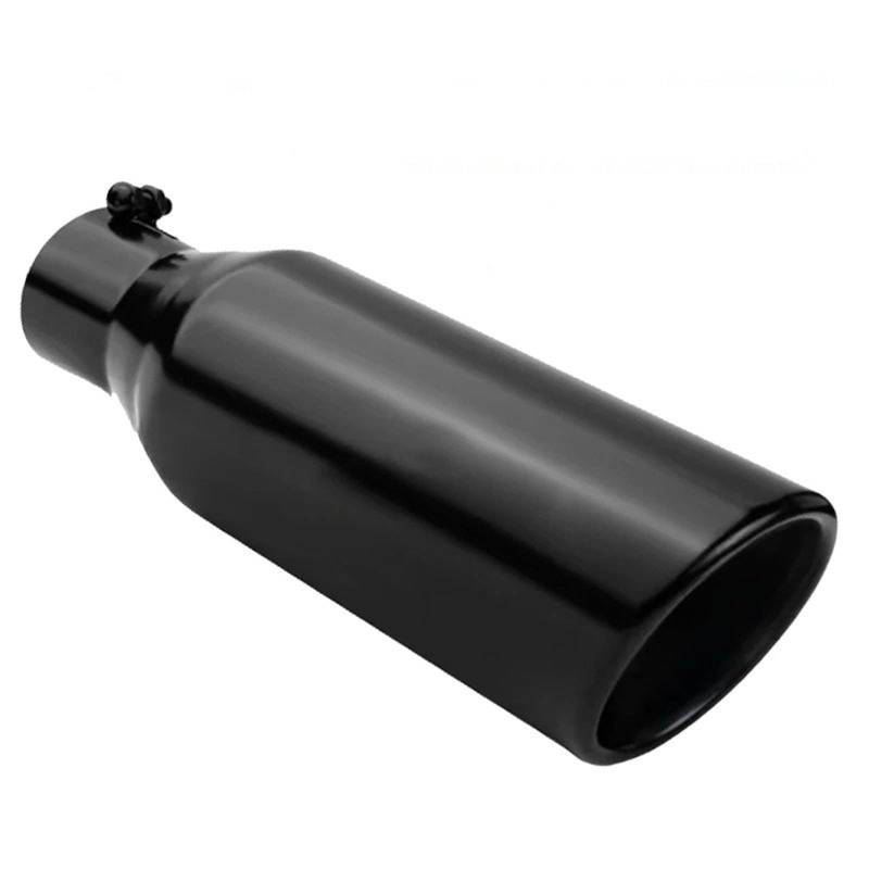 Schalldämpfer Spitze Universal Auto Gerade Auspuff Schwanz Kehle 2.5/3/12 Zoll Edelstahl Rohr Schalldämpfer Einlass 63mm Outlet 105mm Tipps Auspuffblende Auto von LKRGBXA