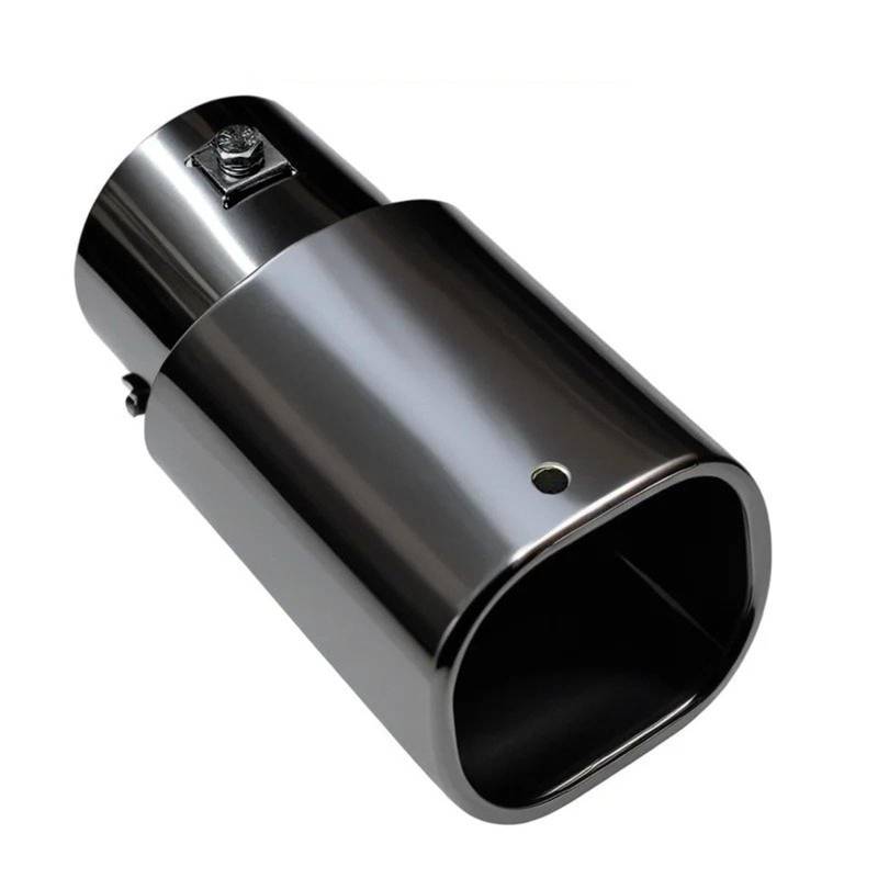 Schalldämpfer Spitze Universal Auto Quadrat Auspuff Schalldämpfer Spitze Endrohr Edelstahl Rohr Polieren Oberfläche Dekoration Einlass 75mm Auspuffblende Auto von LKRGBXA