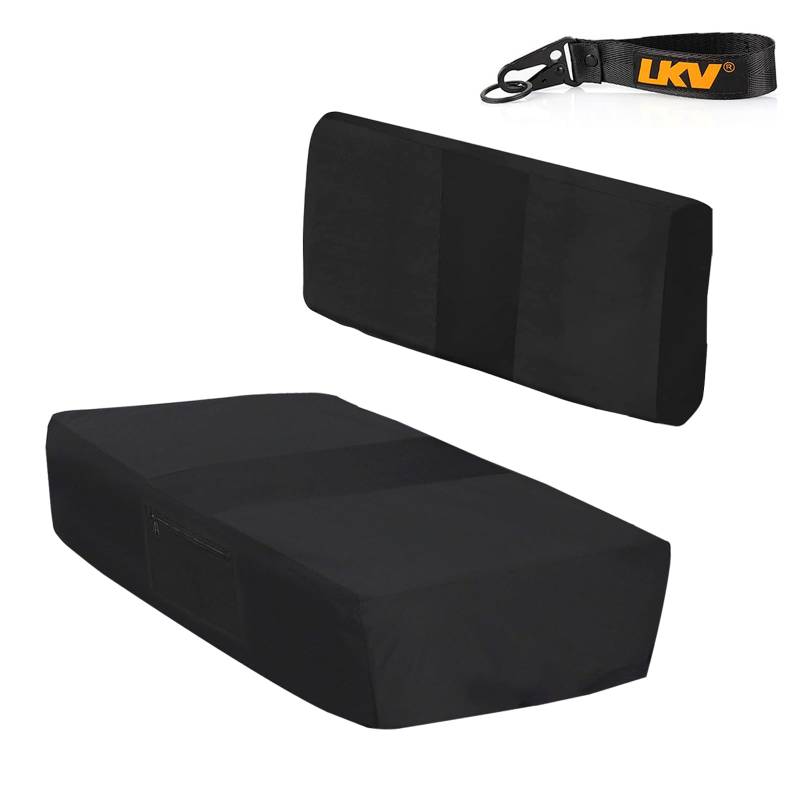 LKV UTV Sitzbezug Ersatz für Kawasaki Mule 600 610 2005-2016 Mule SX 2017-2023 Schwarz Banksitzbezüge von LKV