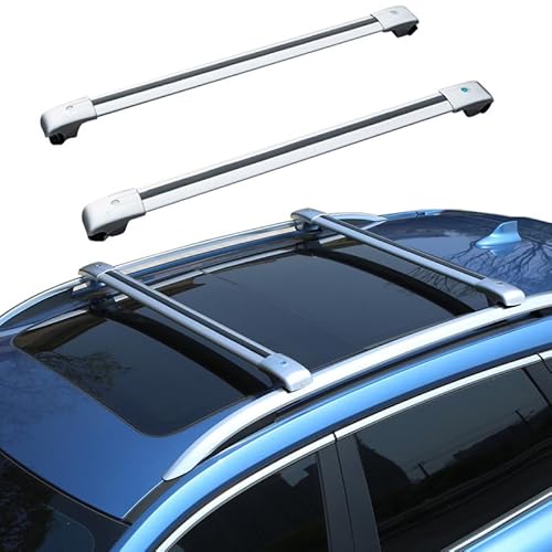 Auto Dachträger für Hyundai Venue All Years,DachträGer Querstangen Dachreling Rack Gepäck Querträger Relingträger Car Gepä Ckablage, A/Silver Auto Dachträger für Hyundai Venue All Years,DachträGer Querstangen Dachreling Rack Gepäck Querträger Relingträger Car Gepä Ckablage, A/Silver von LLAVV