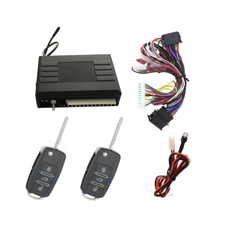 LLCTOOLS KfZ Dog - Funkfernbedienung für Zentralverrieglung | Keyless Open mit Klappschlüssel | Plug & Play-Kit Installation | Fahrzeugspezifisch mit Klappschlüssel von LLCTOOLS