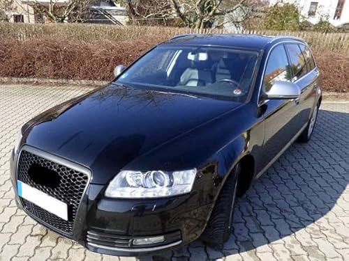 Kompatibel mit Audi A6 4F Facelift Kühlergrill Wabengrill Front Grill Meshgrill von LLCTOOLS